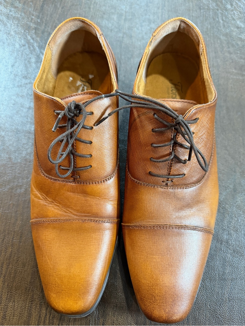 Florsheim Men's Classic Brown Leather Oxford Shoes Sz 9D